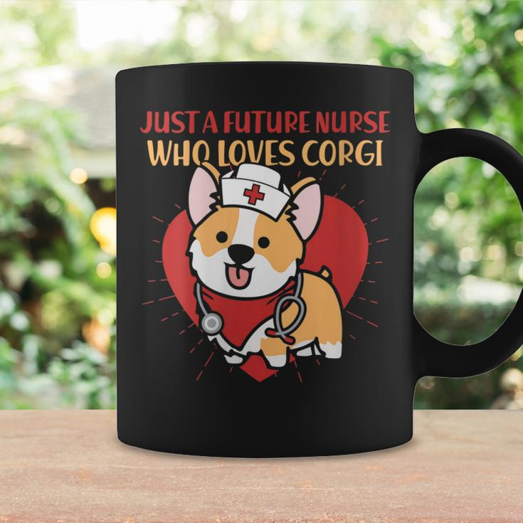 Just A Future Nurse Who Loves Corgi Dog Mom Dad Gifts Coffee Mug Gifts ideas