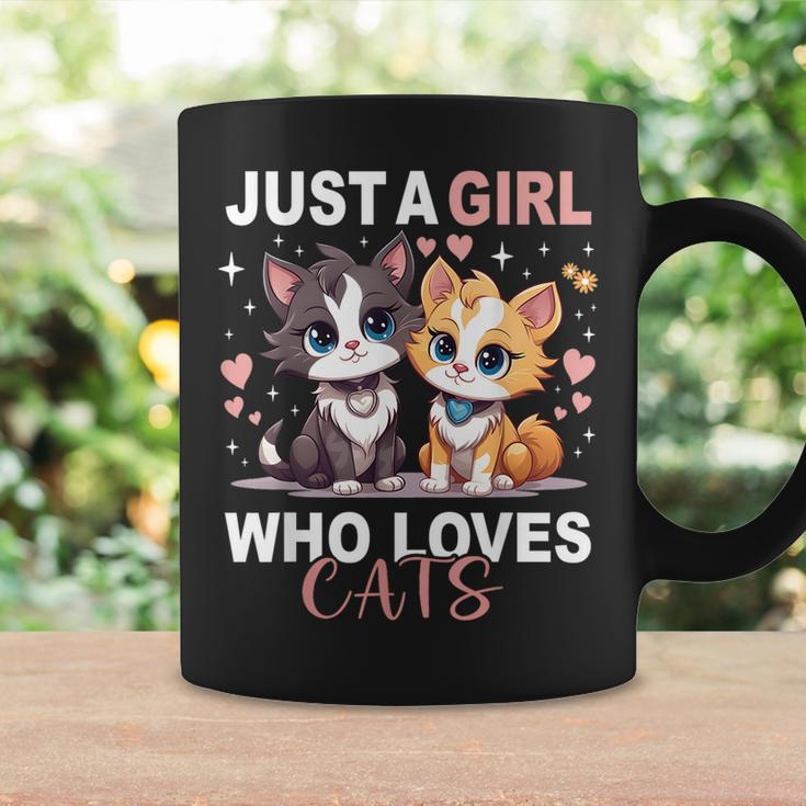 Just A Girl Who Loves Cats Cute Cat Lover Coffee Mug Gifts ideas