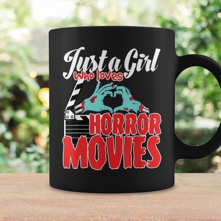 Just A Girl Who Loves Horror Movies And Chill A Scream Queen Movies Coffee Mug Gifts ideas