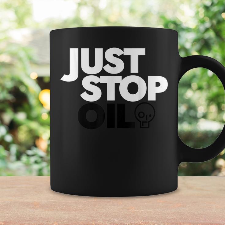 Just Stop Oil Coffee Mug - Monsterry