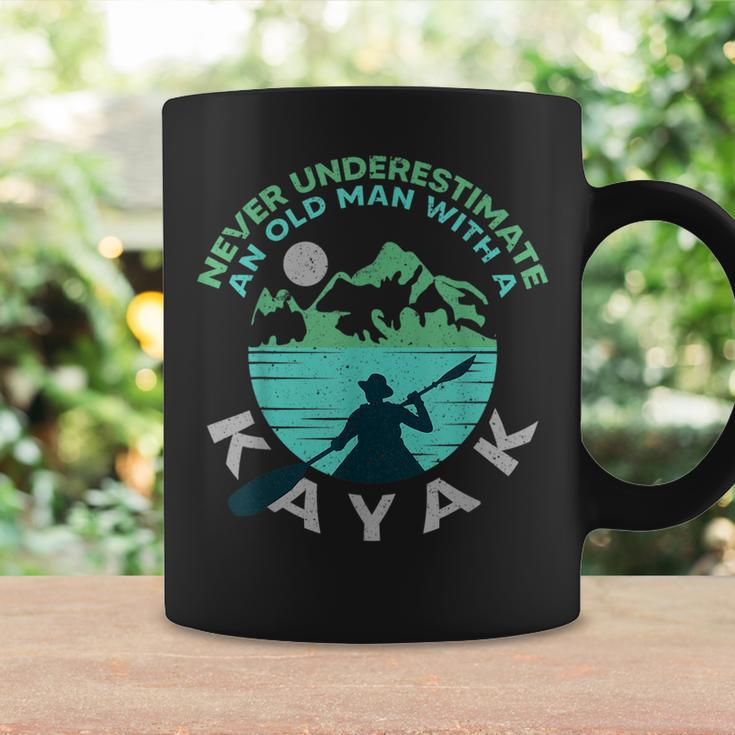 Kayaking Dad Never Underestimate An Old Man With A Kayak Coffee Mug Gifts ideas