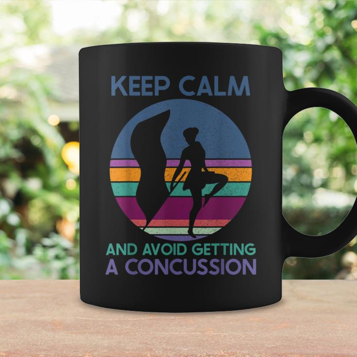 Keep Calm And Avoid Getting A Concussion Retro Color Guard Coffee Mug Gifts ideas