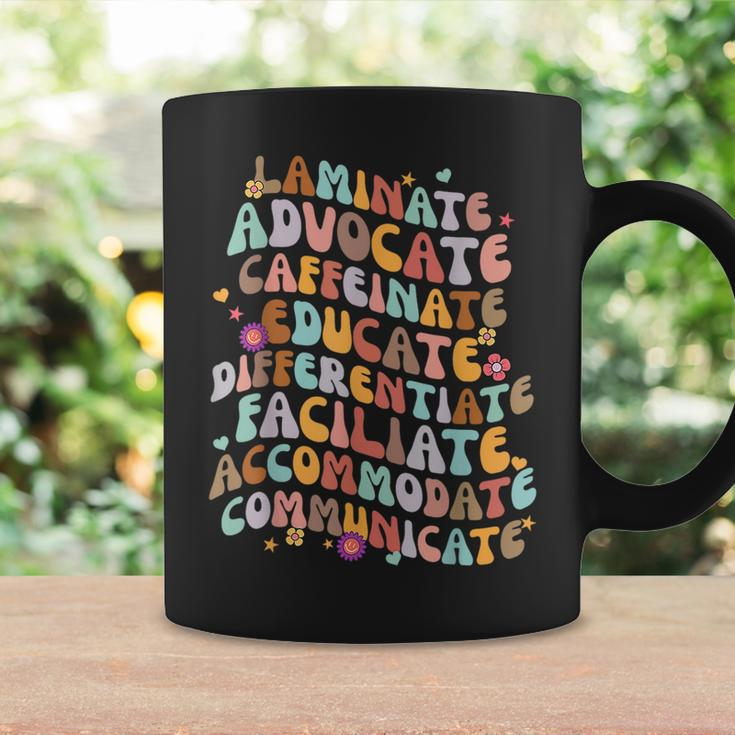Laminate Advocate Caffeinate Educate Sped Special Education Coffee Mug Gifts ideas