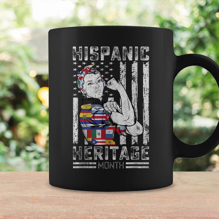 Latin Countries Hands Heart Flags Hispanic Heritage Month Coffee Mug Gifts ideas