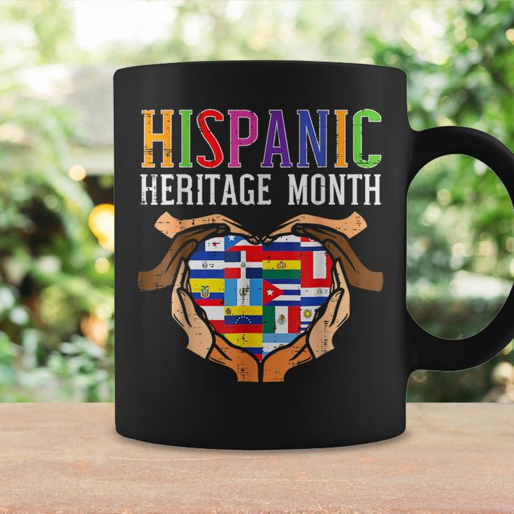 Latino Countries Flag Heart Hispanic Heritage Month Coffee Mug Gifts ideas