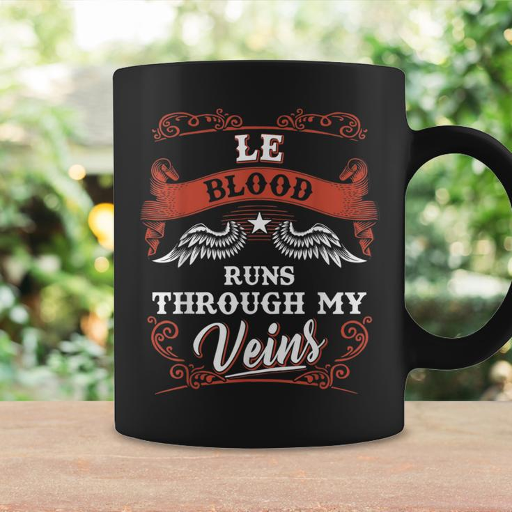 Le Blood Runs Through My Veins Family Christmas Coffee Mug Gifts ideas