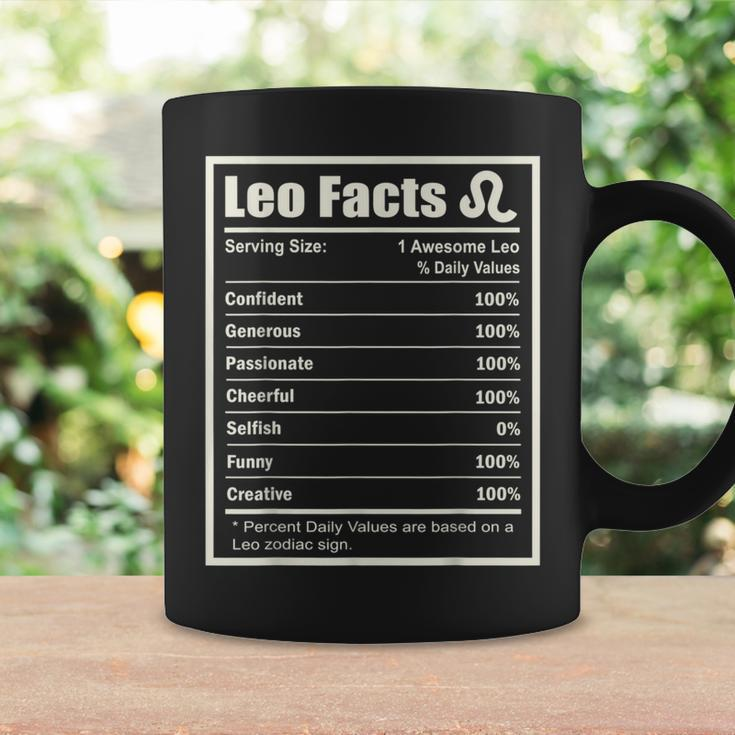 Leo Zodiac Sign Fun Facts Men Women Birthday Coffee Mug Gifts ideas