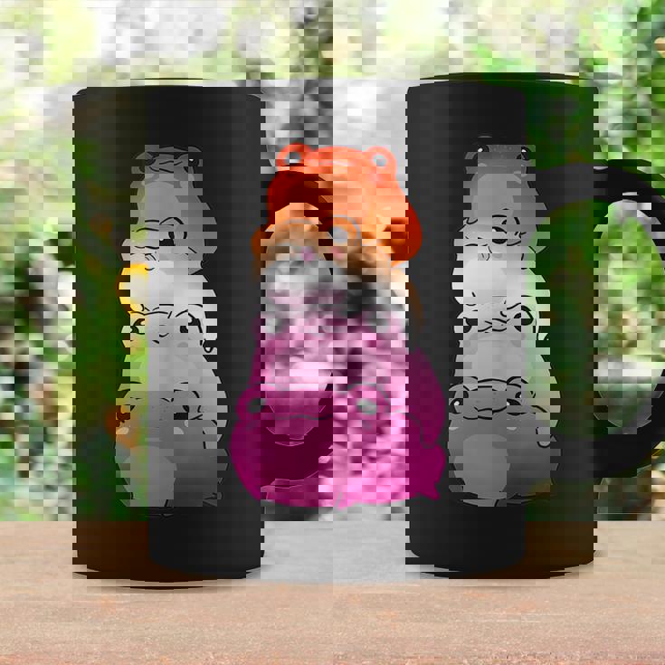 Lesbian Flag Color Frog Subtle Lgbtq Sapphic Pride Aesthetic Coffee Mug Gifts ideas