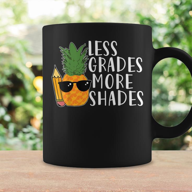 Less Grade More Shades Funny Summer Vacation Teacher Coffee Mug Gifts ideas