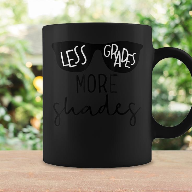 Less Grades More Shades Funny Teacher Coffee Mug Gifts ideas