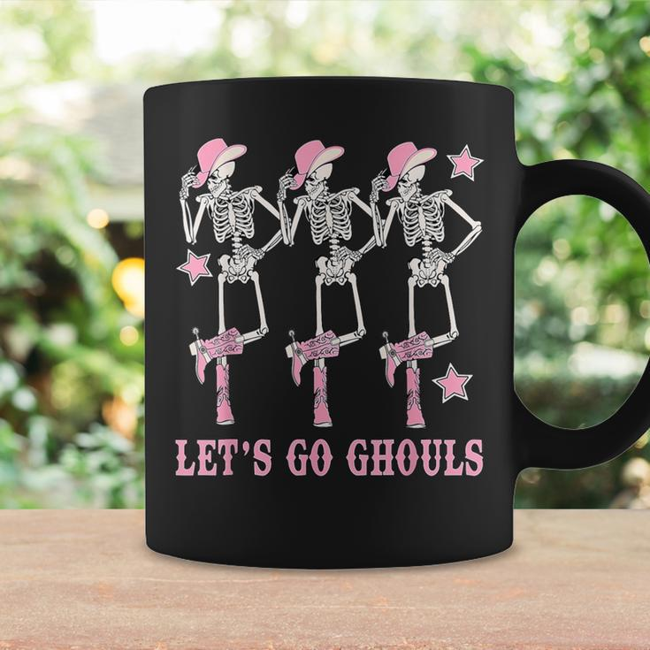 Let's Go Ghouls Western Skeletons Bachelorette Halloween Coffee Mug Gifts ideas