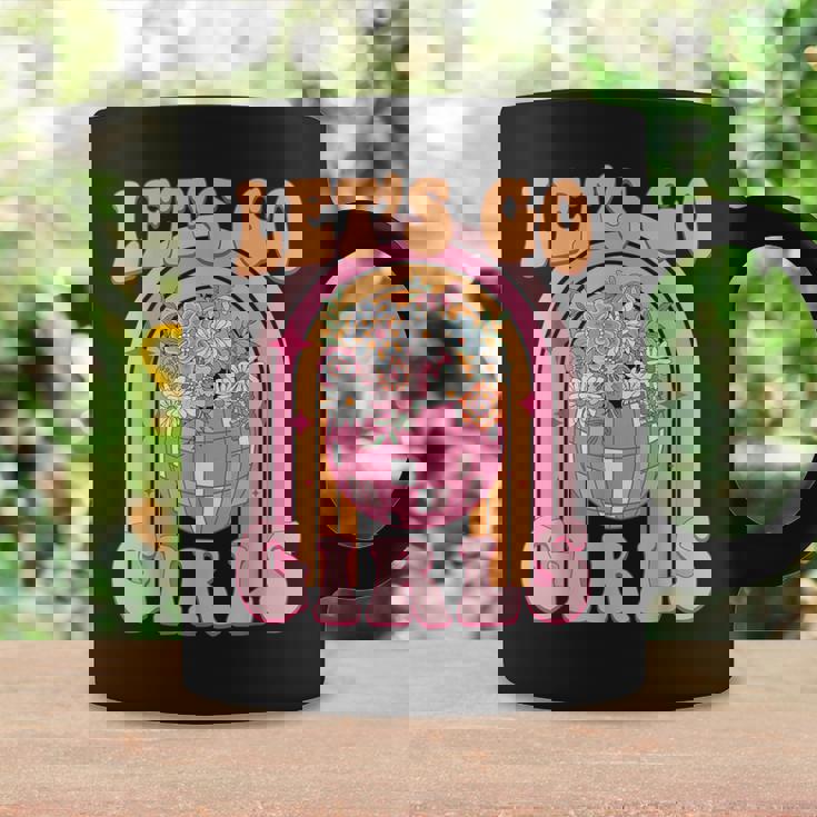 Let's Go Girls Retro Rainbow Cowgirl Disco Bachelorette Coffee Mug Gifts ideas
