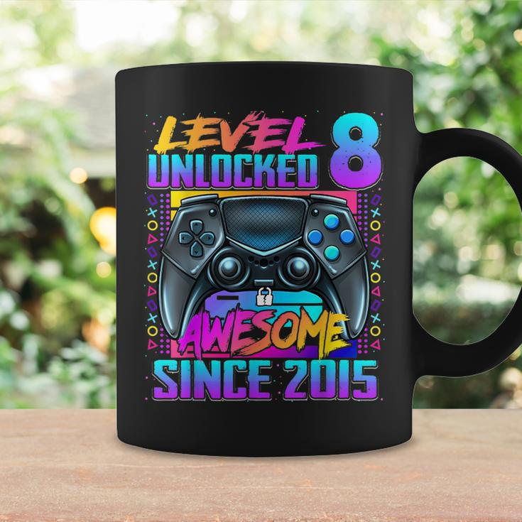 Level 8 Unlocked Awesome Since 2015 8Th Birthday Gaming Kids Coffee Mug Gifts ideas