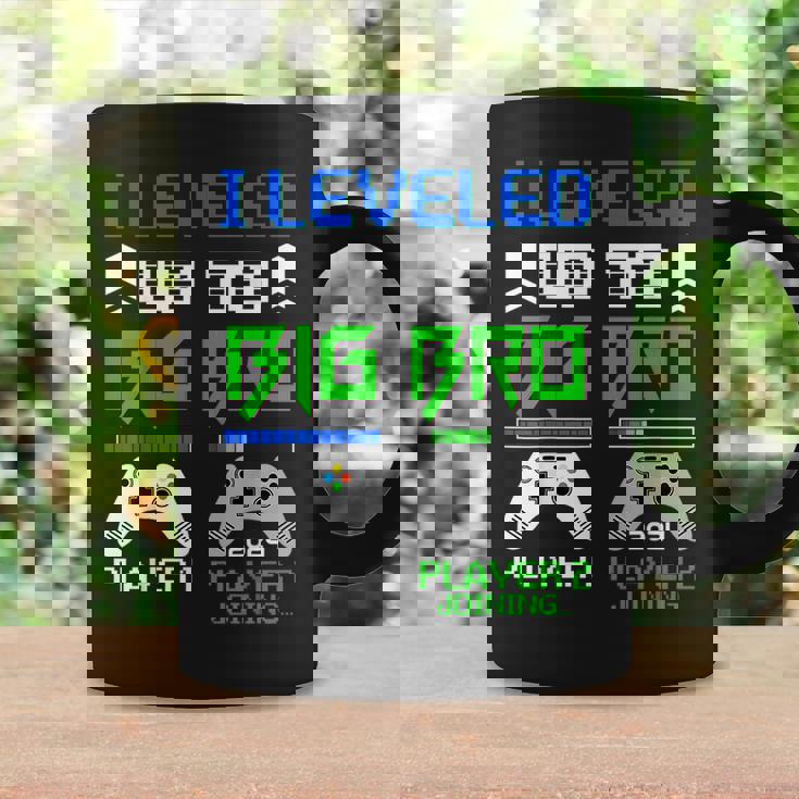 Leveled Up To Big Brother 2024 Cute Im Going To Be A Big Bro Funny Gifts For Brothers Coffee Mug Gifts ideas