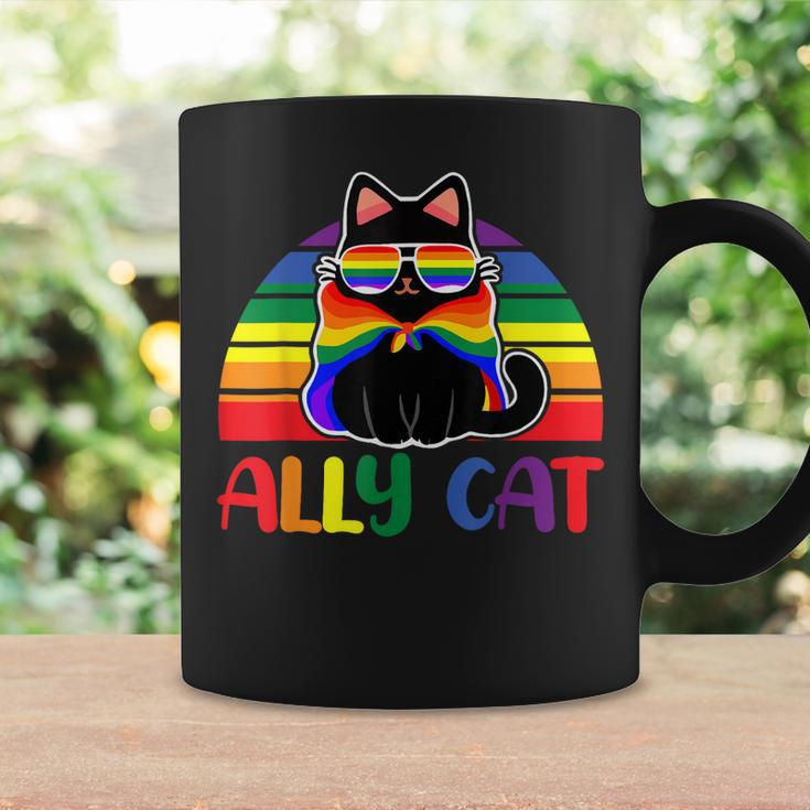 Lgbt Ally Cat Be Kind Gay Rainbow Funny Lgbtq Flag Gay Pride Coffee Mug Gifts ideas