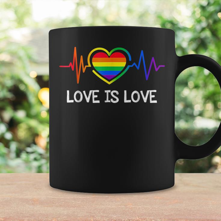 Lgbt Gay Pride Heartbeat Lesbian Gays Love Sexy Rainbow Gift Coffee Mug Gifts ideas