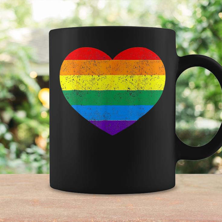 Lgbt Heart Rainbow Flag Gay Les Pride Support Lgbtq Parade Coffee Mug Gifts ideas