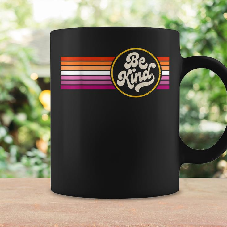 Lgbtq Be Kind Lesbian Pride Lgbt Ally Lesbian Flag Vintage Coffee Mug Gifts ideas