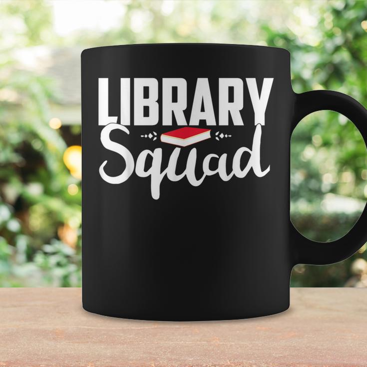 Library Squad Teacher Student Bookworm Book Lovers Librarian Coffee Mug Gifts ideas