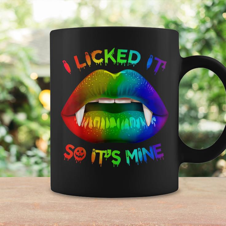 I Licked It So Its Mine Lgbt Gay Pride Mouth Lips Coffee Mug Gifts ideas