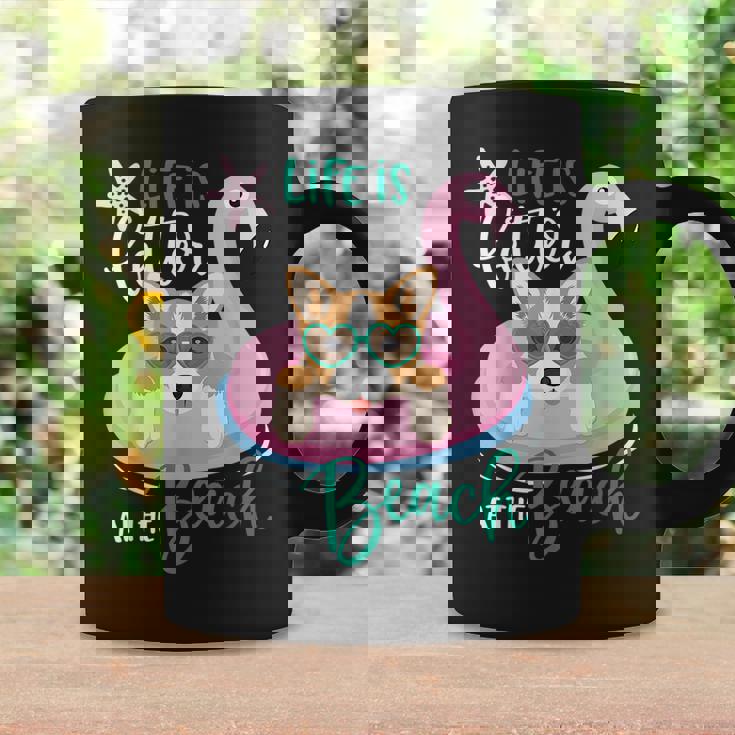 Life Is Better At The Beach Summer Vacation Corgi Coffee Mug Gifts ideas Life Is Better At The Beach Summer Vacation Corgi Coffee Mug Gifts ideas
