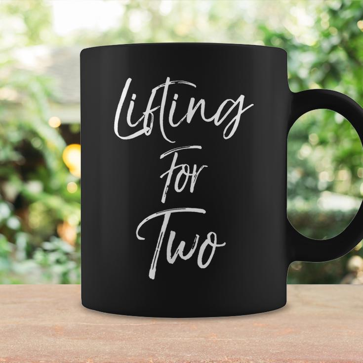 Lifting For Two Fun Cute Pregnancy Pregnant Coffee Mug Gifts ideas