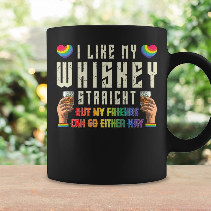 Like My Whiskey Straight Friends Lgbtq Gay Pride Proud Ally Coffee Mug Gifts ideas