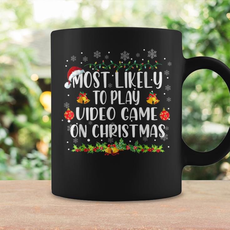 Most Likely To Play Video Game On Christmas Santa Gaming Coffee Mug Gifts ideas