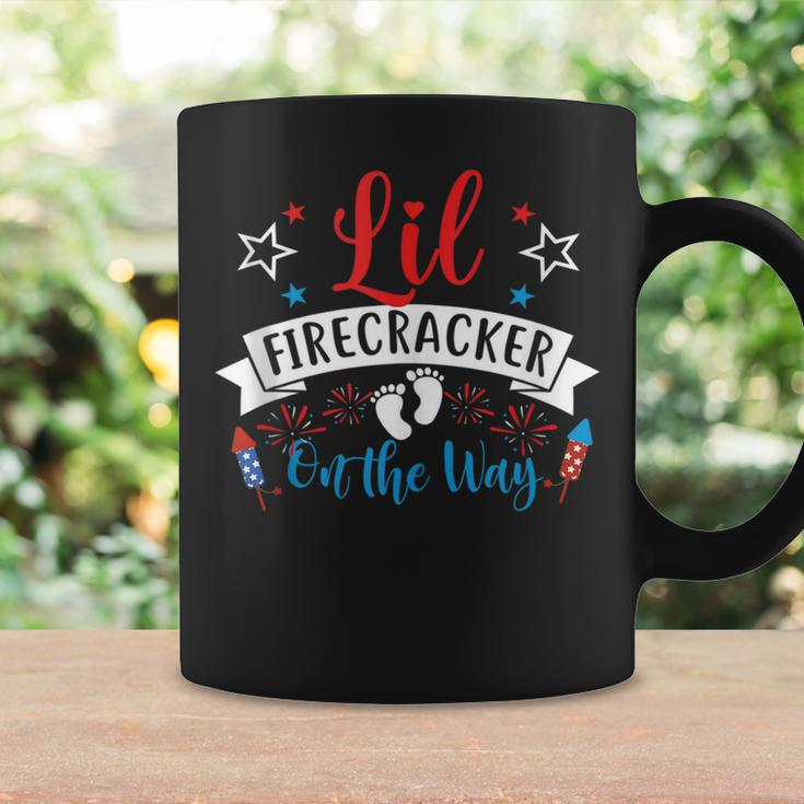 Lil Firecracker On The Way Cute 4Th Of July Pregnancy Coffee Mug Gifts ideas