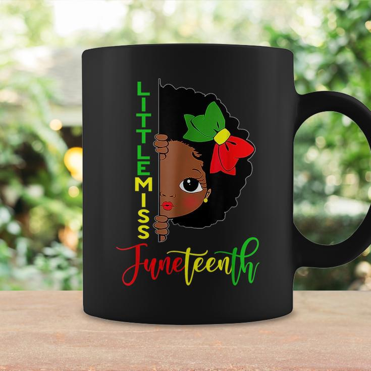 Little Miss Junenth Girl Toddler Black History Month Coffee Mug Gifts ideas