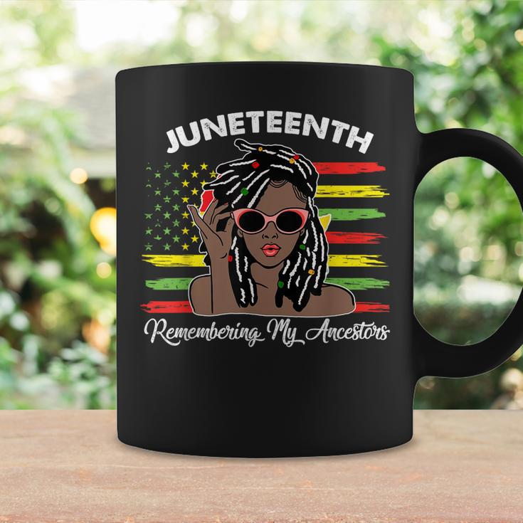 Locd Hair Black Woman Remebering My Ancestors Junenth Coffee Mug Gifts ideas