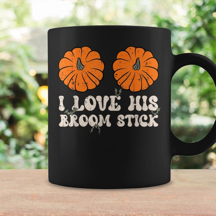 I Love His Broomstick Halloween Groovy Couples Matching Coffee Mug Gifts ideas