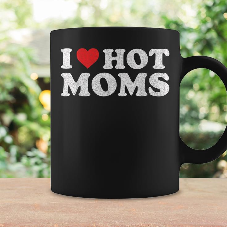 I Love Hot Moms Distressed Retro Vintage Coffee Mug Gifts ideas