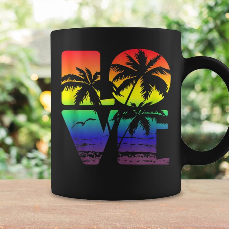 Love Is Love Gay Pride Lgbt Beach Coffee Mug Gifts ideas