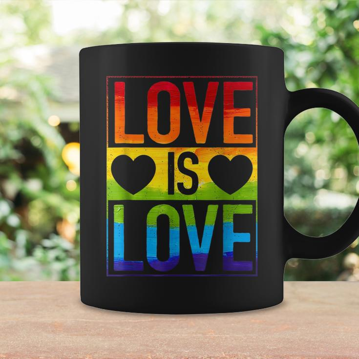 Love Is Love Lgbt Gay Lesbian Pride Lgbtq Ally Rainbow Color Coffee Mug Gifts ideas