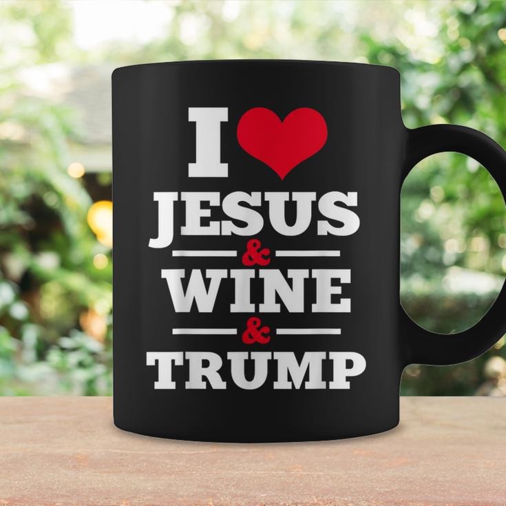 Love Jesus Wine Trump Religious Christian Faith Mom Coffee Mug Gifts ideas
