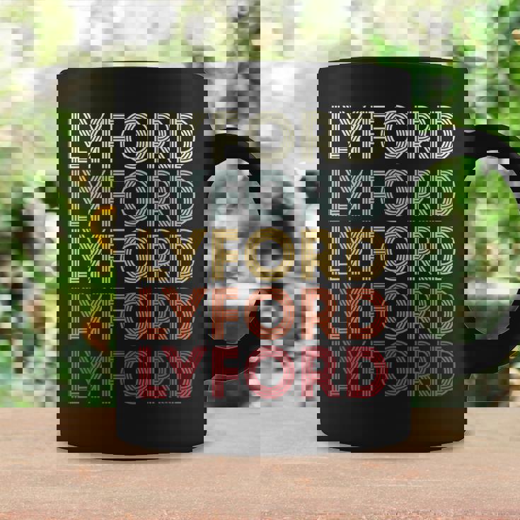 Lyford Texas Lyford Tx Retro Vintage Text Coffee Mug Gifts ideas