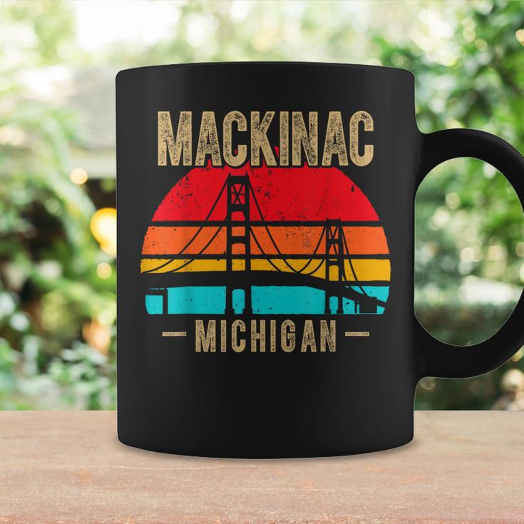 Mackinac Bridge Mackinaw Retro Vintage Michigan Souvenir Coffee Mug Gifts ideas