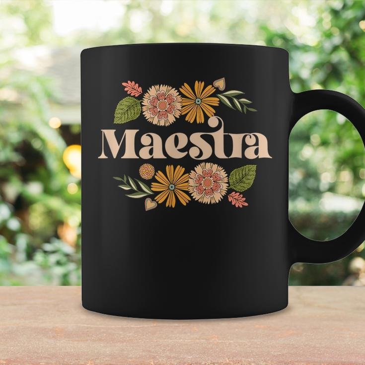 Maestra Proud Hispanic Spanish Teacher Bilingual Teacher Coffee Mug Gifts ideas