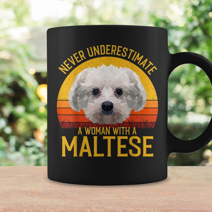 Maltese Never Underestimate A Woman With A Maltese Gift For Mens Coffee Mug Gifts ideas
