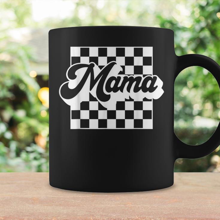 Mama Retro Checkered Pattern Coffee Mug Gifts ideas