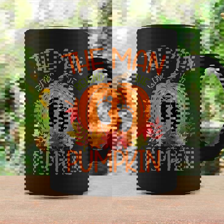 The Man Behind The Pumpkin Halloween Pregnancy Halloween Pregnancy Coffee Mug Gifts ideas