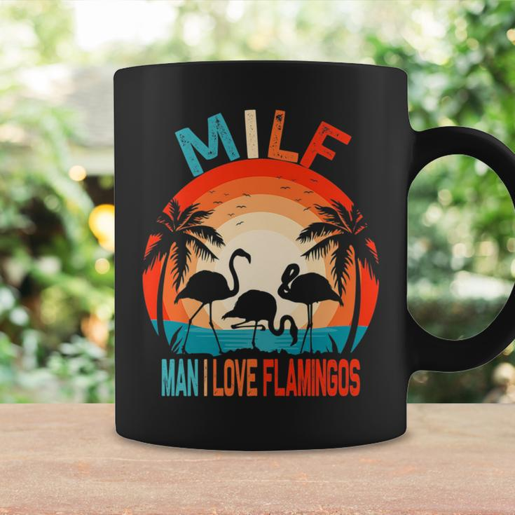 Man I Love Flamingos Funny MILF Retro Vintage Humor Humor Funny Gifts Coffee Mug Gifts ideas