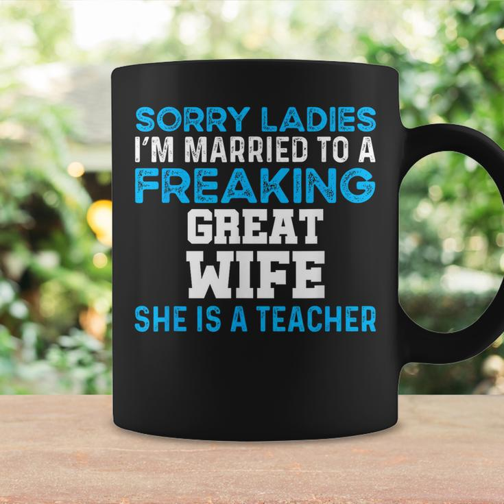 Married To A Great Teacher Husband Of A Teacher Gift For Mens Gift For Women Coffee Mug Gifts ideas