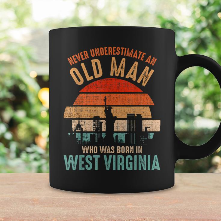 Mb Never Underestimate An Old Man Born In West Virginia Coffee Mug Gifts ideas