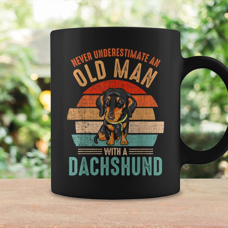 Mb Never Underestimate An Old Man With A Dachshund Coffee Mug Gifts ideas