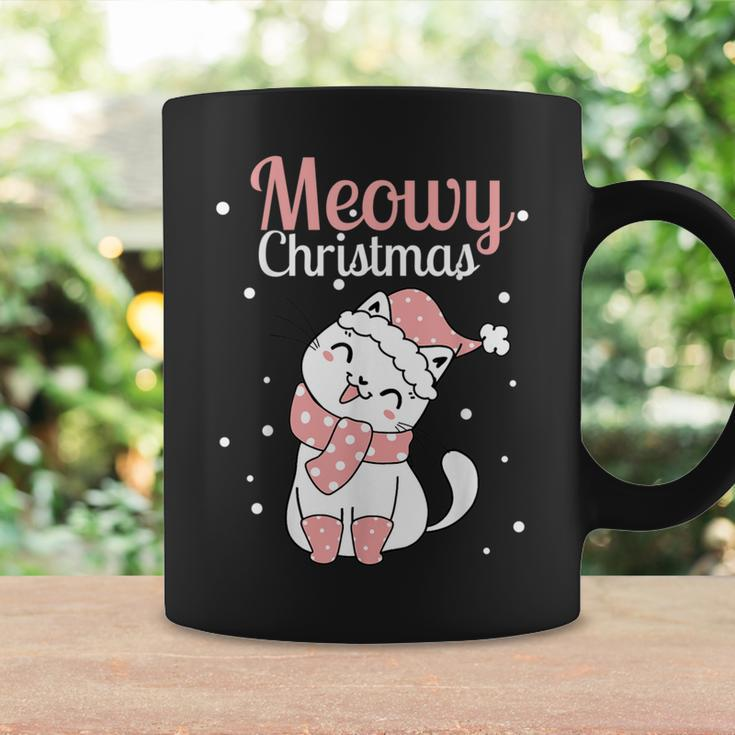 Meowy Catmas Meowy Xmas Winter Holidays Reindeer Cat Lovers Coffee Mug Gifts ideas