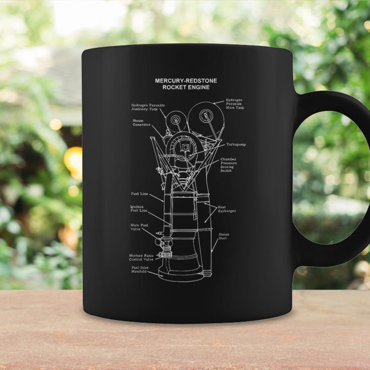 Mercury Redstone Rocket Engine Blueprint Technical Drawing Coffee Mug Gifts ideas