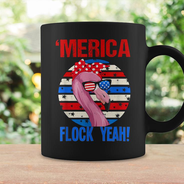Merica Flock Yeah 4Th July Funny Patriotic Flamingo 1 Coffee Mug Gifts ideas