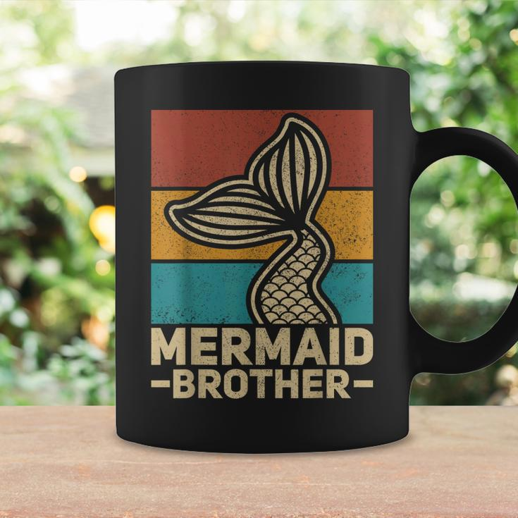 Mermaid Brother Mermaid Birthday Party Outfit Retro Mermaid Coffee Mug Gifts ideas